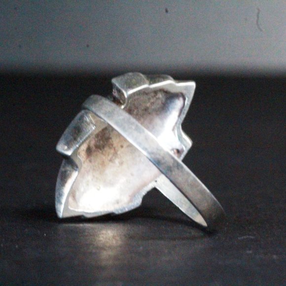 Contemporary QVC Sterling Silver Marcasites Cluster Swirls Cocktail Ring - Picture 5 of 5